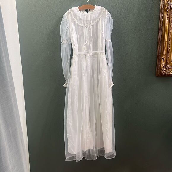 Rubie's Girls Wedding Dress Costume White Dress Sz Youth Large - Picture 1 of 8